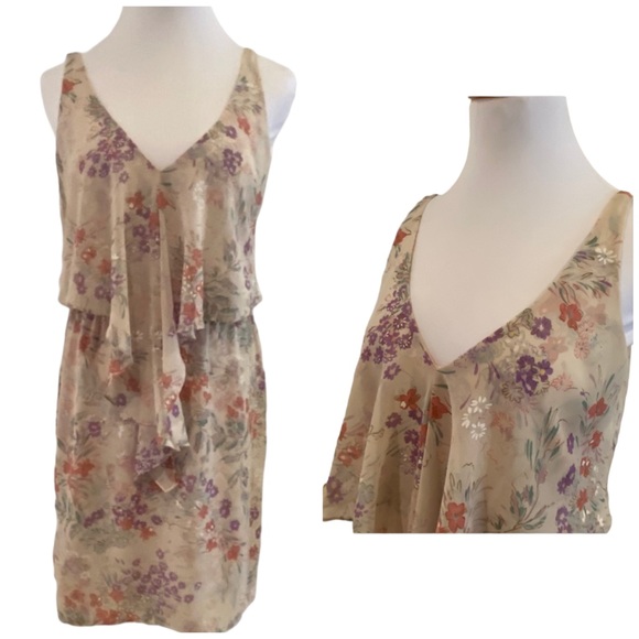 Amanda Uprichard Dresses & Skirts - Amanda Uprichard Floral Silk Minidress